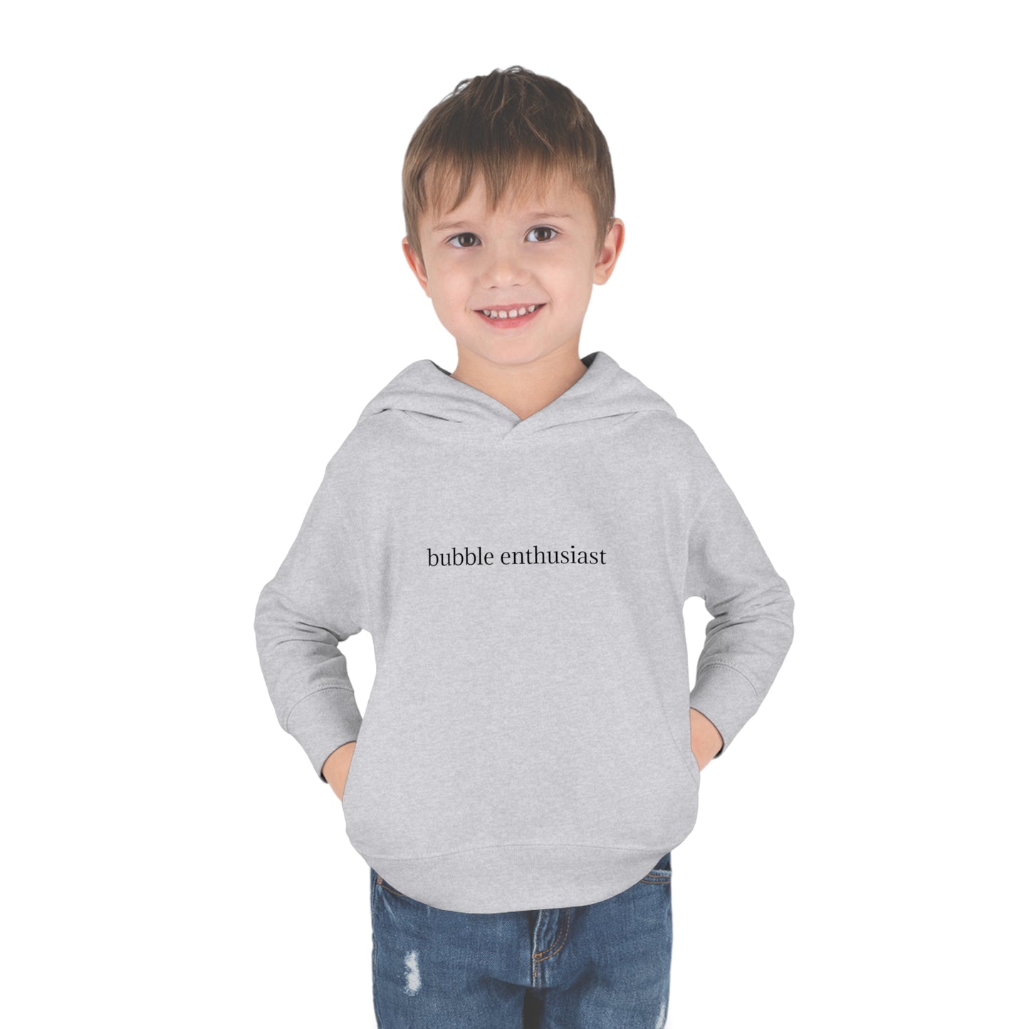 'bubble enthusiast' Toddler Pullover Hoodie