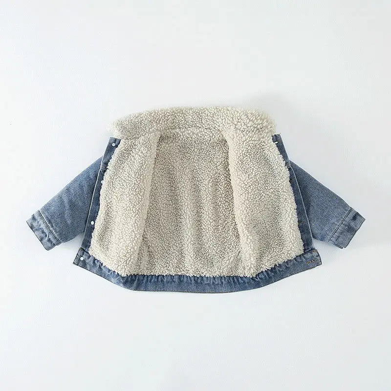 Children's Faux Fur lined Denim Jacket