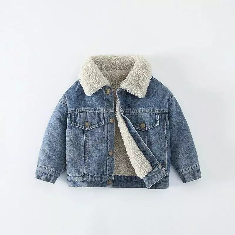 Children's Faux Fur lined Denim Jacket